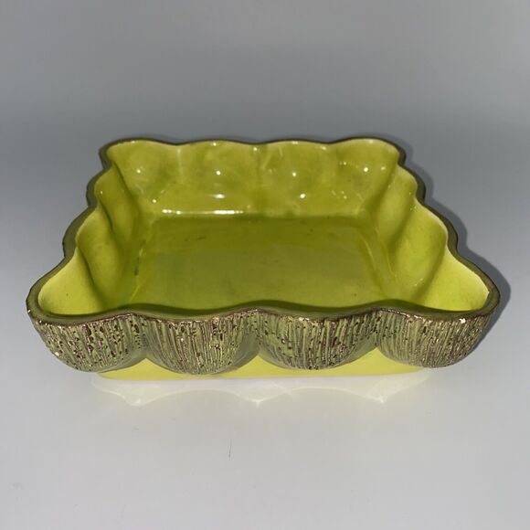 MCM California Pottery Aborn G4 5.5” Green Shallow Planter/Trinket Dish/ Tray - Picture 9 of 9